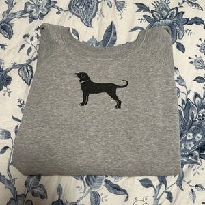 black dog crewneck